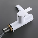 Modern Black Single Hole Bathroom Sink Faucet Intelligence Temperature Digital Display