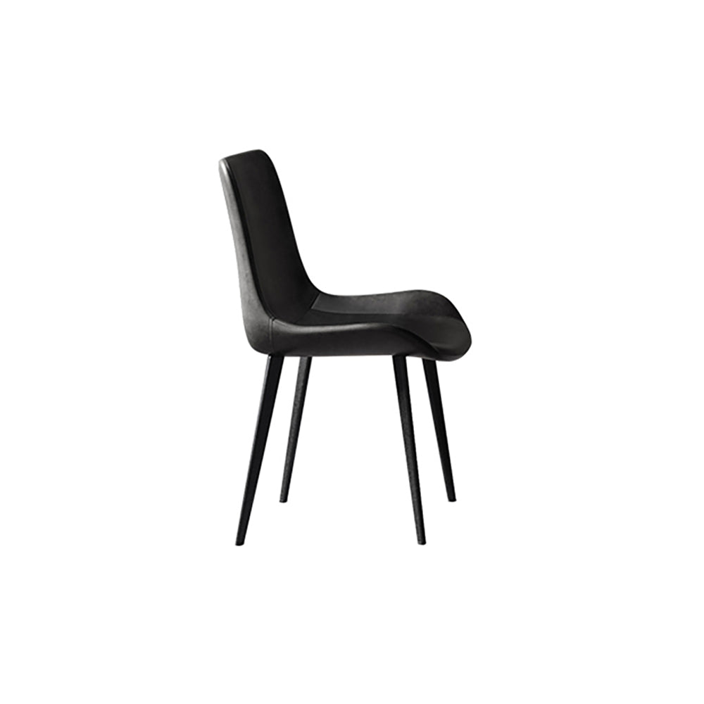 78.7" Modern Stone Top Dining Set of 9 with Upholstered Chairs