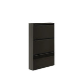 Modern Steel Slim Narrow Shoe Storage Cabinets Wall Mounted Black/White