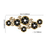 Creative Luxury Multi-round Metal Wall Decor Home Hanging Art