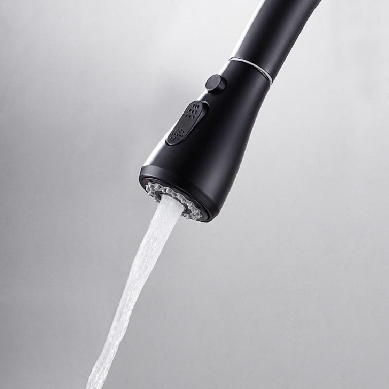 Water Filter Kitchen Faucet Pull Out Faucet in Matte Black Swirling Faucet Solid Brass