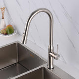 Kitchen Faucet with Sprayer Pull Down Touch Faucet Brushed Nickel Stainless Steel