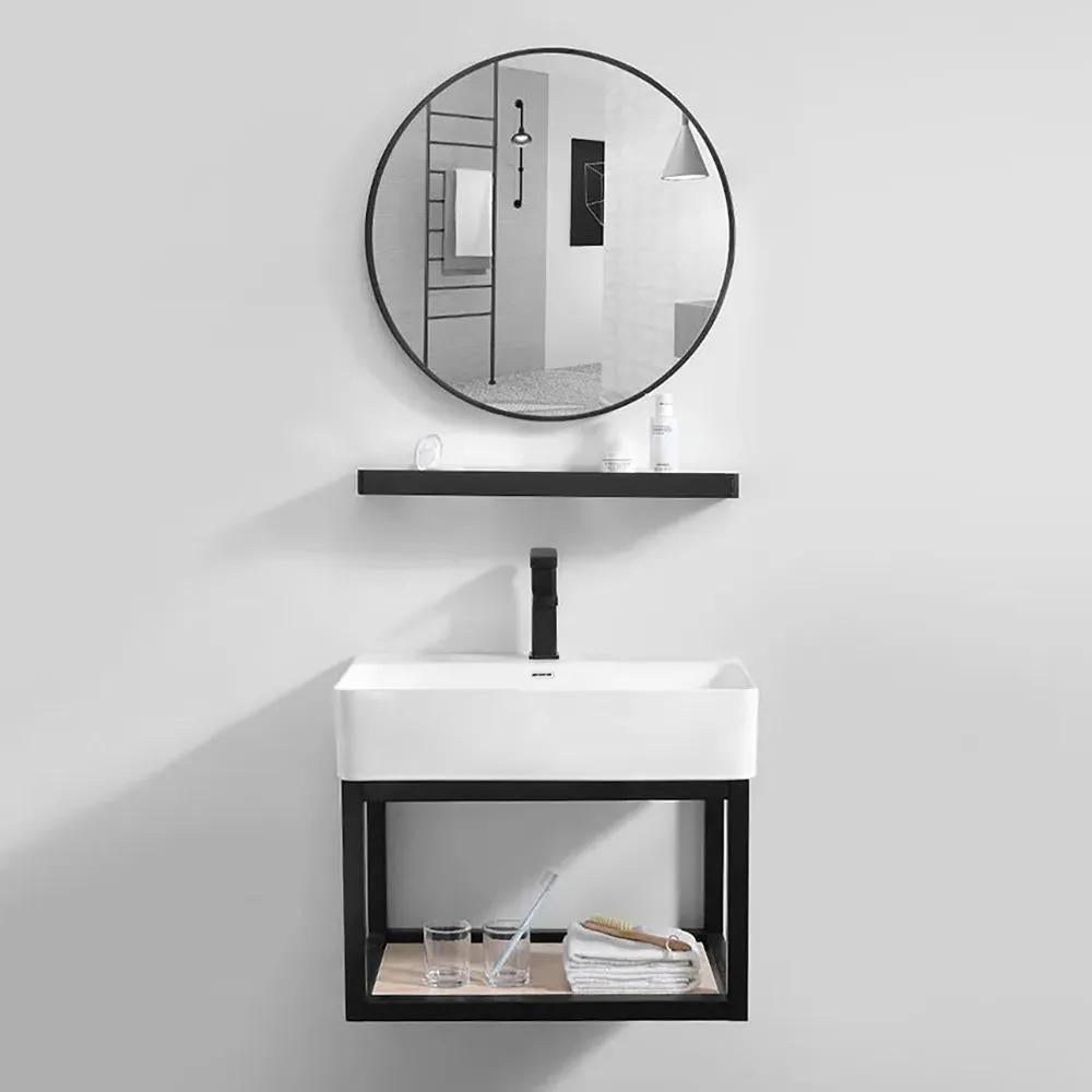 20" Modern Floating Bathroom Vanity with Single Sink and Shelf Space Saving
