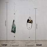 Minimalist Clear Tree Coat Rack Stand Entryway Coat Hanger Stand with 8 Hooks