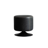 Modern Swivel Vanity Stool Brown Round Vanity Chair with Metal Base for Bedroom