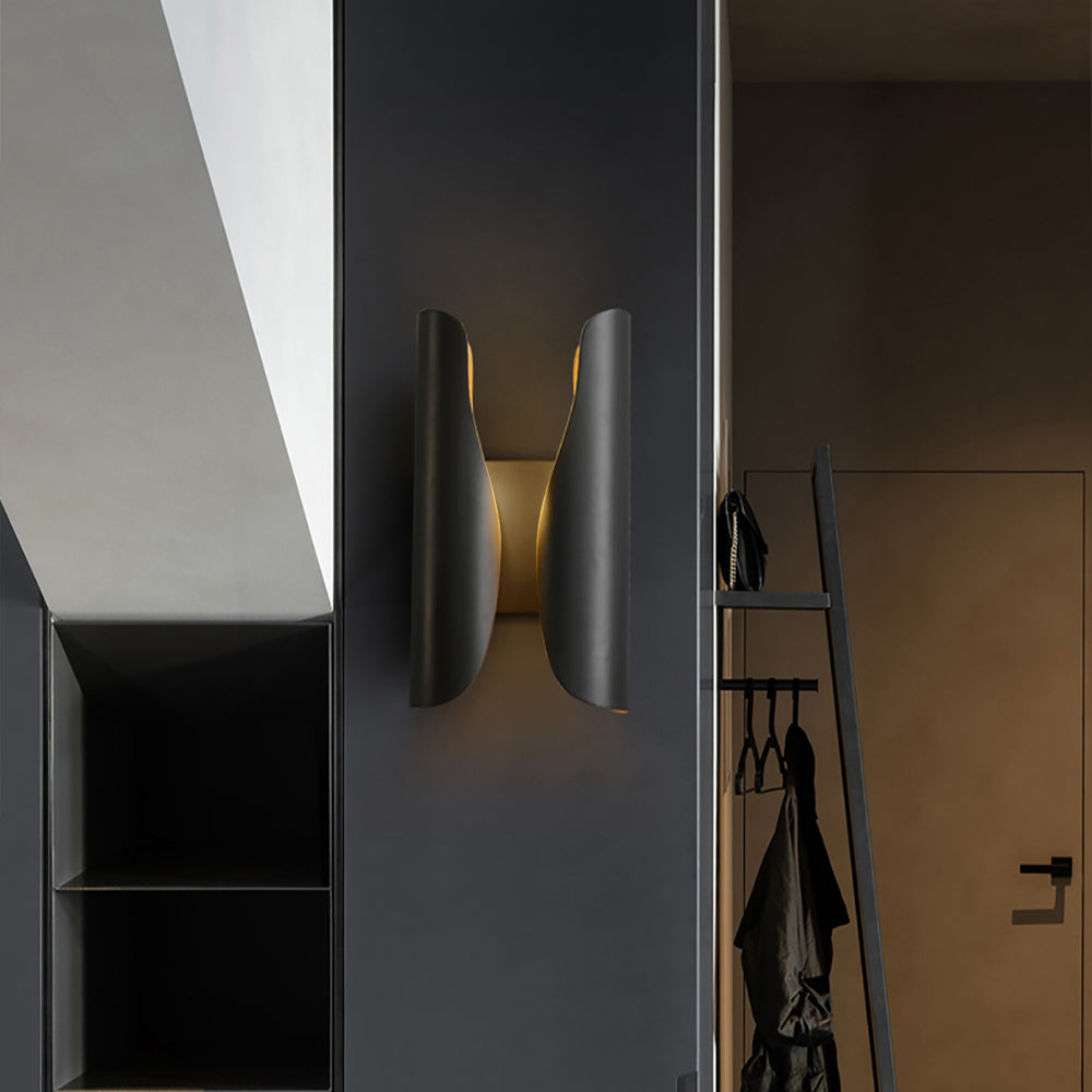 Modern Brass Wall Sconce 2-Light Decorative Wall Lighting Bulbs Included