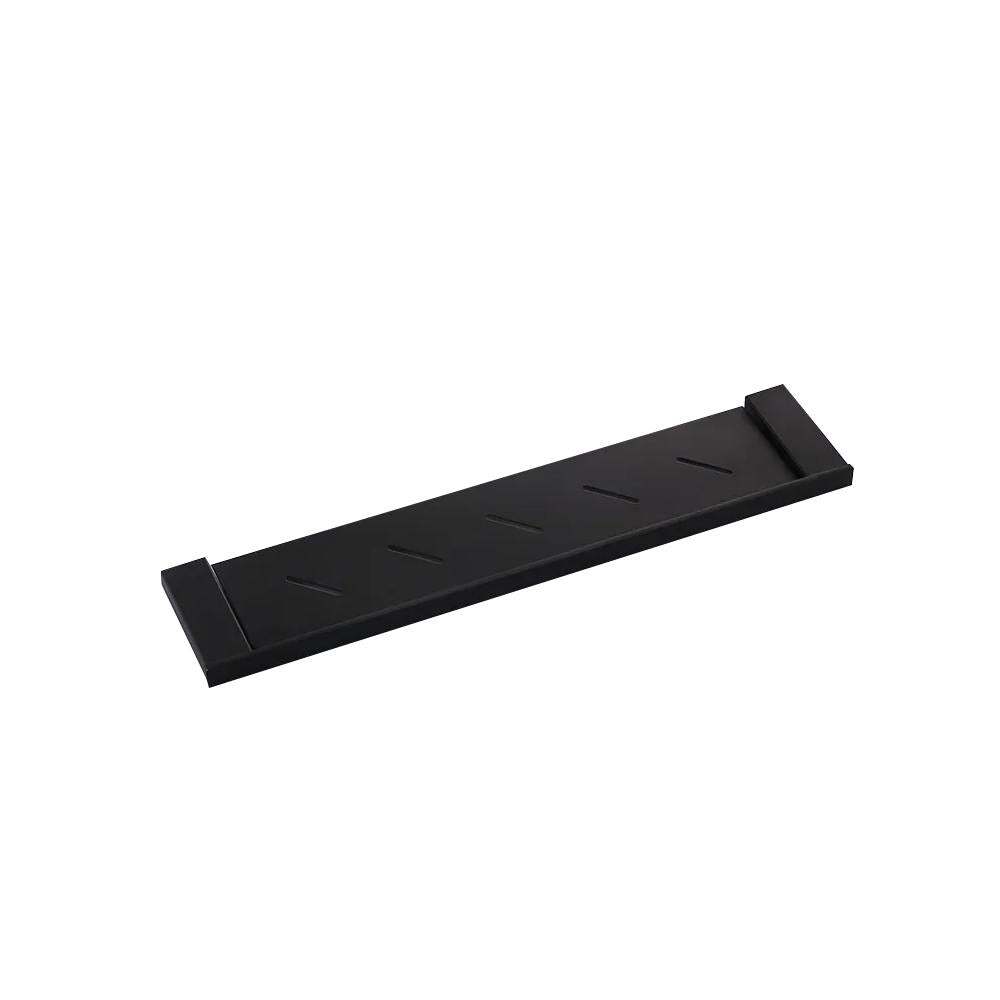 Tierney Modern Stainless Steel Matte Black Bathroom Shelf Wall Mounted