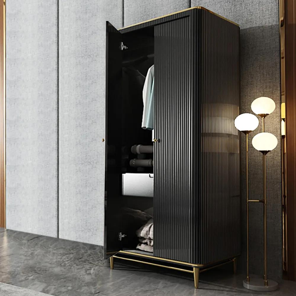 78.7" Modern Light Luxurious Style Wardrobe with Multi-storage in White