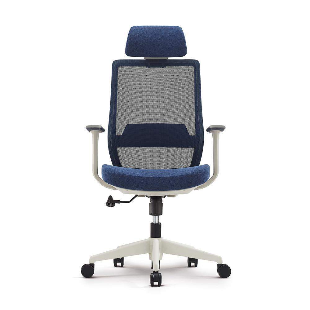 Minimalist Gray Breathable Office Chair Upholstered Adjustable Height-Furniture,Office Chairs,Office Furniture