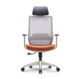Minimalist Gray Breathable Office Chair Upholstered Adjustable Height-Furniture,Office Chairs,Office Furniture
