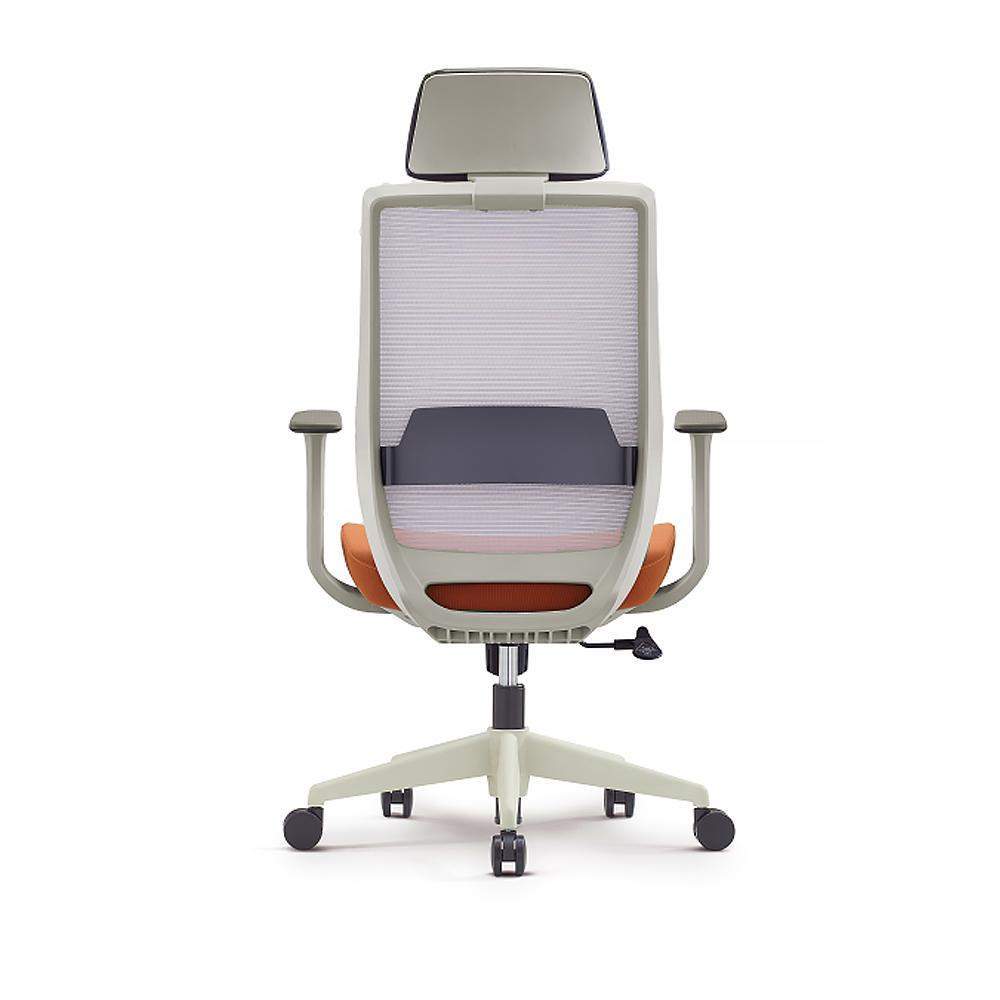Minimalist Gray Breathable Office Chair Upholstered Adjustable Height-Furniture,Office Chairs,Office Furniture