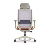 Minimalist Gray Breathable Office Chair Upholstered Adjustable Height-Furniture,Office Chairs,Office Furniture