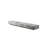 Gray Stone Top Coffee Table and TV Stand Set of 2 with Carbon Steel Base-Furniture,Living Room Furniture,Living Room Sets