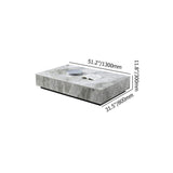 Gray Stone Top Coffee Table and TV Stand Set of 2 with Carbon Steel Base-Furniture,Living Room Furniture,Living Room Sets