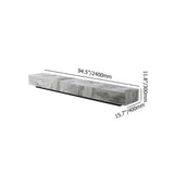 Gray Stone Top Coffee Table and TV Stand Set of 2 with Carbon Steel Base-Furniture,Living Room Furniture,Living Room Sets