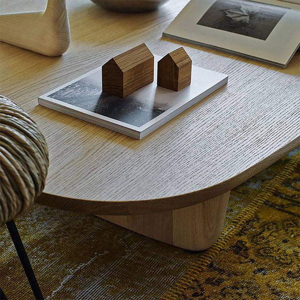 Wood Coffee Table Rectangleshaped in NaturalWehomz