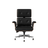 Modern Black Home Office Chair Upholstered Swivel Task Office Chair Height