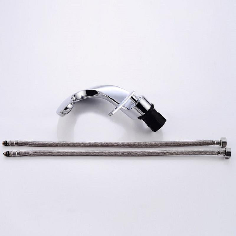 Modern Creative Bathroom Sink Faucet Single Handle One-Hole Sink Faucet Brass