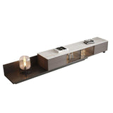 Italian Style Retractable TV Stand with 4 Drawers & LED Light-Richsoul-Furniture,Living Room Furniture,TV Stands