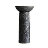Antique Black Pedestal Sink Gaolin Wash Sink without Drain & Faucet Outdoor and Indoor