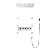 Wall-Mounted 23" Thermostatic Shower System in Gold 4 Functions