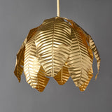 Glam Gold Leaf Chandelier Metal Leaves Pendant Light Lamp Fixture Living Room Bedroom