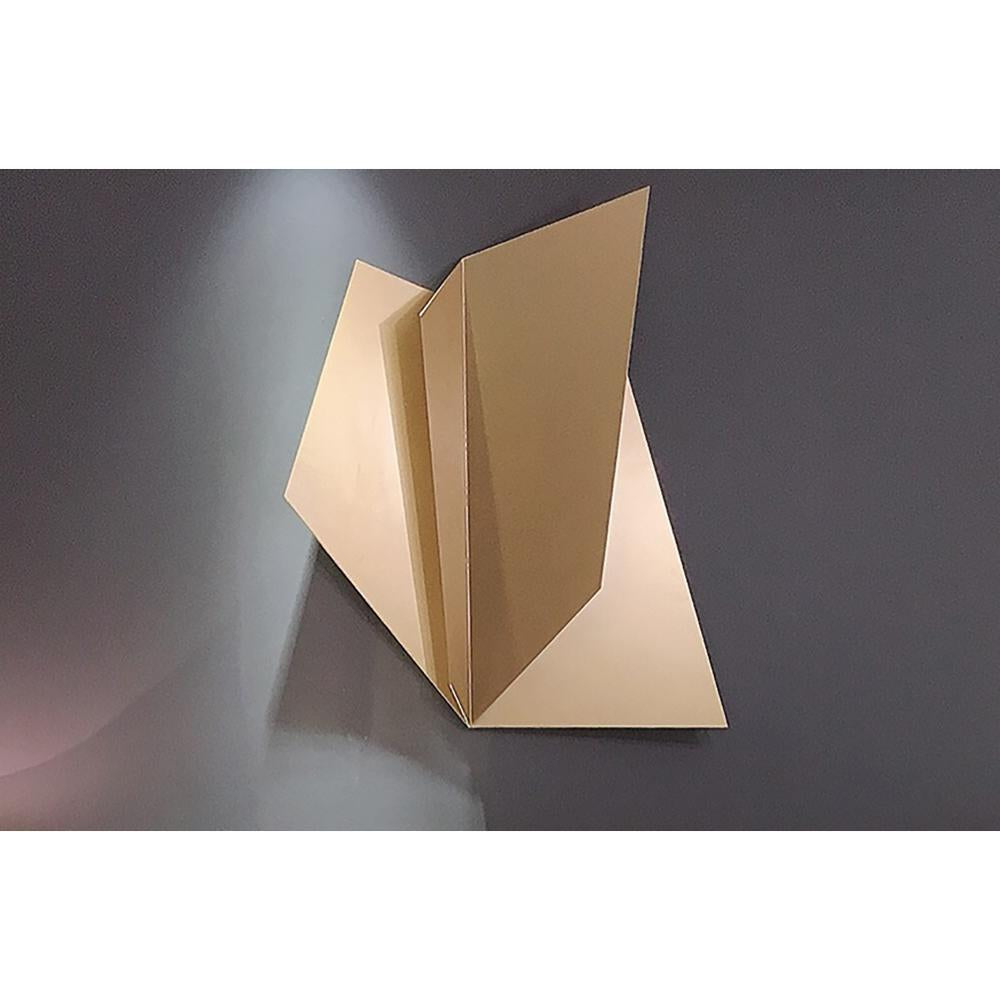 Irregular 3D Abstract Golden Wall Hanging Home Metal Wall Decoration