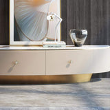 78.7" Stone Top TV Console with Drawers TV Stand in Champagne-Richsoul-Furniture,Living Room Furniture,TV Stands