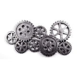 Industrial Distressed Wall Decor with Gear Design in HDF