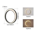 Postmordern Outdoor LED Wall Sconces Round Gray Waterproof Garden Lighting