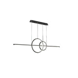 Black Island light for Kitchen LED Hanging Light with Ring Shape