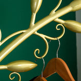 76" Unique Flower Bud Hook Freestanding Coat Rack