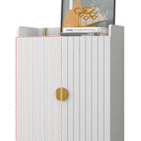 Nordic Gray Shoe Cabinet 4 Shelves Entryway Shoe Cabinet