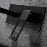 Modern Brushed Gold Wall Mount Bathroom Sink Faucet Solid Brass