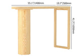 55" Modern Pine Wood  Long Bar Height Dinning Table Kitchen Bar Table