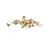 Modern Abstract Wavy Lines Stainless Steel Wall Decor Irregular Art in Gold