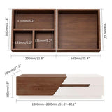 Pinkle 82'' Modern Wood Extendable Sliding Top Coffee Table with Storage in White Walnut