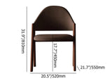 Gray Linen Upholstered Dining Chair Side Chair (Set of 2)