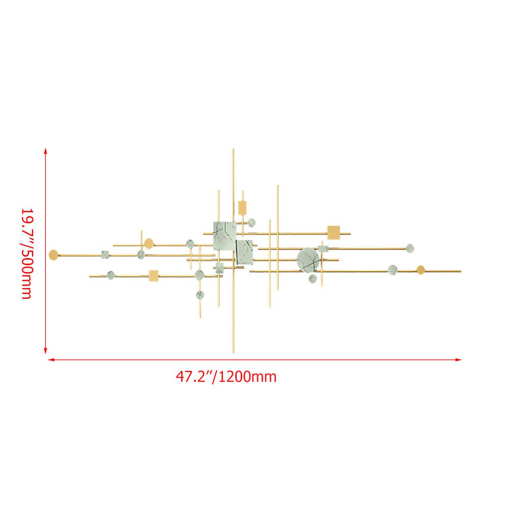 1 Piece Europe Modern Geometric Metal Iron Wall Decor Multi-Colored