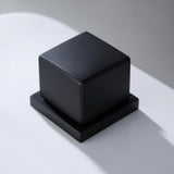 Moda Matte Black Waterfall Widespread Bathroom Sink Faucet Square Double Handle