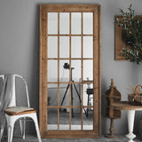 Farmhouse Full Length Mirror Wood Rectangle Floor Mirror