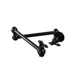 Wall Mounted Retractable Double Handle Cold Only Faucet with Double Swing Joints