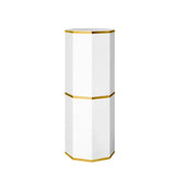 Shoes Storage Furniture Storage Cabinets Storage White&Gold 3-Door 9 Pairs Shoes