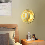 Rotatable Modern 1-Light Globe Metal Pendant Light White Color