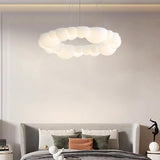 Modern White LED Chandelier Cloud Bubble Pendant Light Dimmable