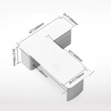 White L-Shape Executive Desk Large Home Office Desk Storage Drawers & Cabinet Right Hand