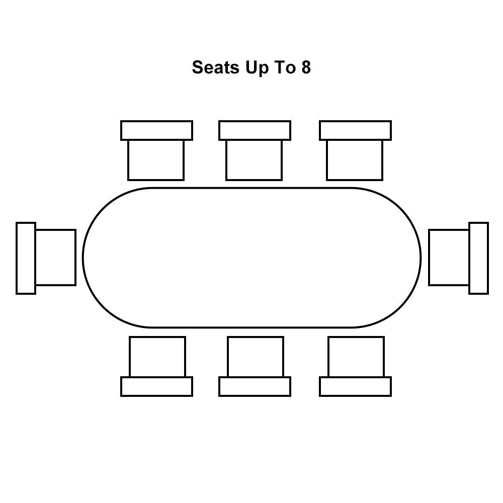 71" Oval White Dining Table 4 Pedestals 8 Seater Dining Room Table