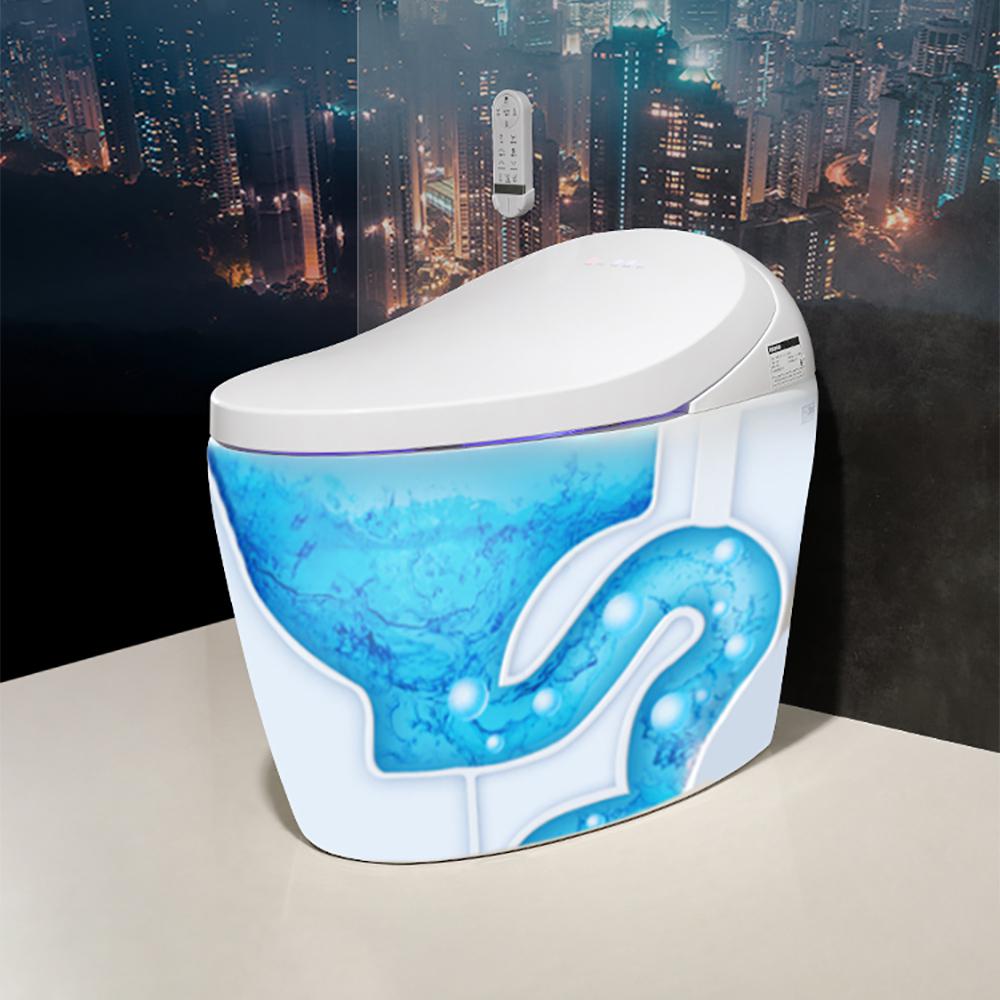 Modern Smart One-Piece Toilet & Bidet Foot Induction & Automatic Flushing with Seat
