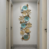 3D Lotus Leaves Wall Decor Home Luxury Metal Wall Art