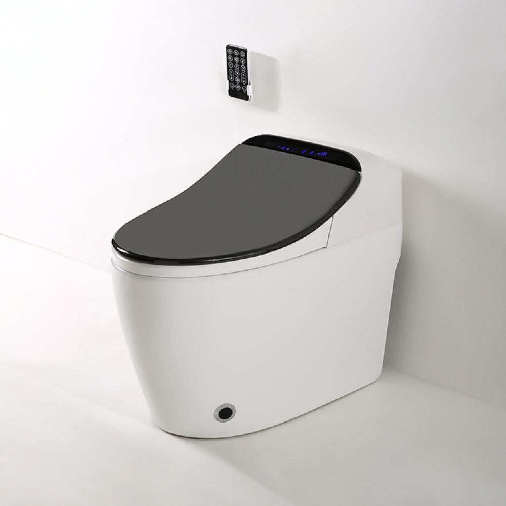 Modern Smart One-Piece 1.27 GPF Floor Mounted Elongated Toilet and Bidet with Seat